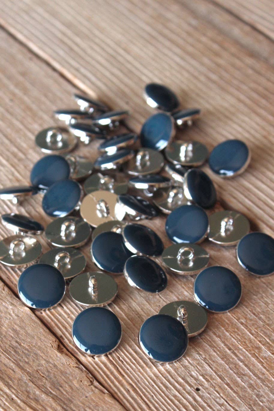 Chic Mineral Blue Tail Button by Eglantine et Zoé