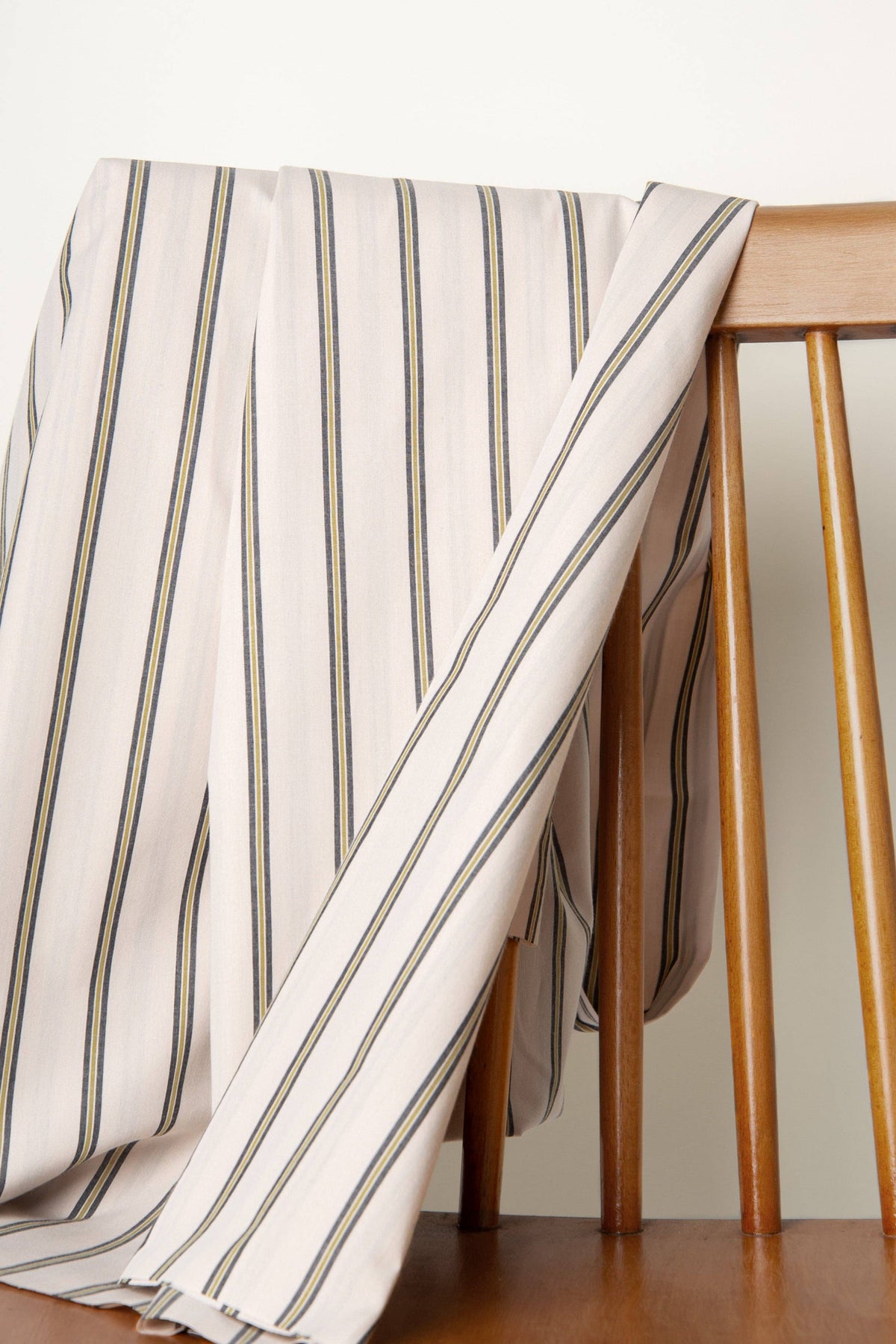 "Weave Line Milky Clay" Fabric