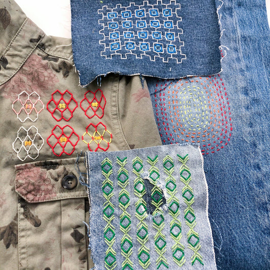 Washable Mending Transfers #5 Lavender Patterns
