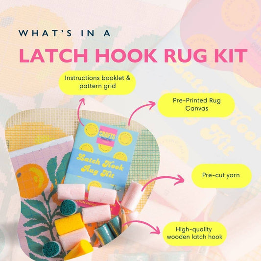 Circling Around Latch Hook Rug Kit
