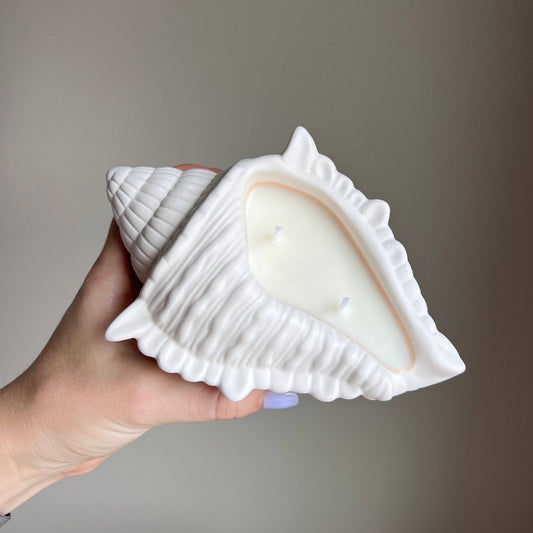 Conch Shell Container Soy Wax Candle by Estelle Studio