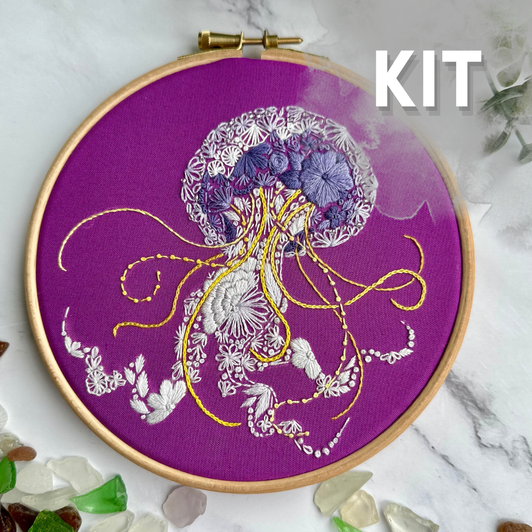 Jelly-Stitch Embroidery Kit by Nest Embirdery