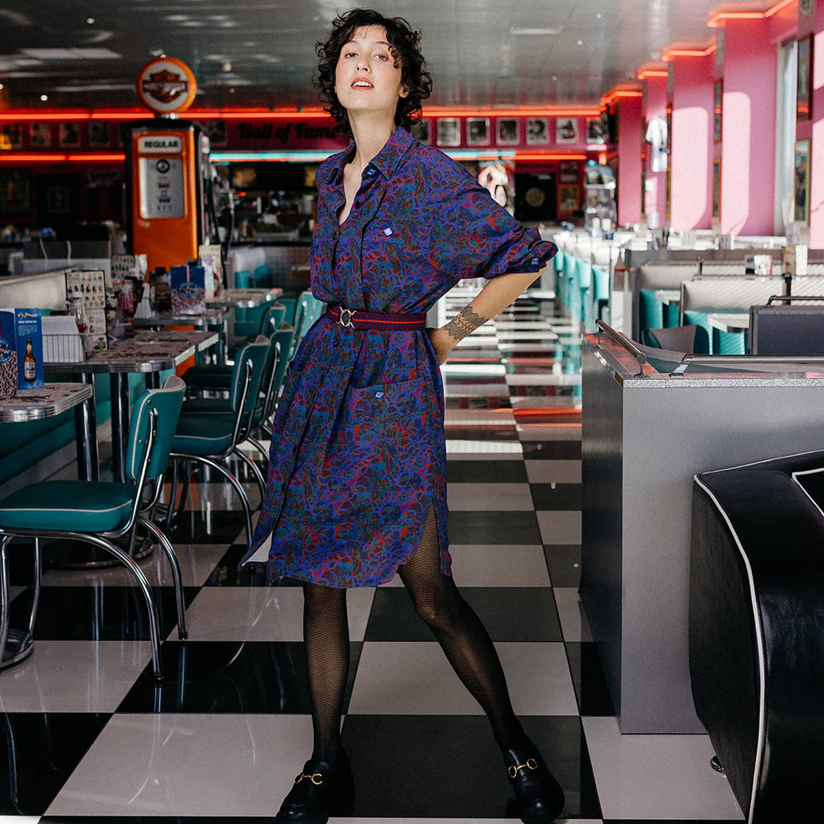 Djette Shirt Dress by Cousette PRINTED PATTERN