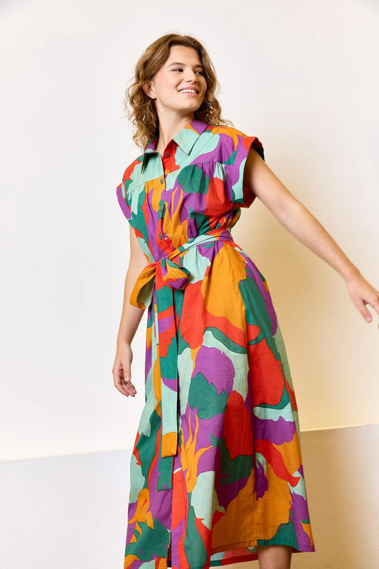 Colourful Modern Graphic Cotton