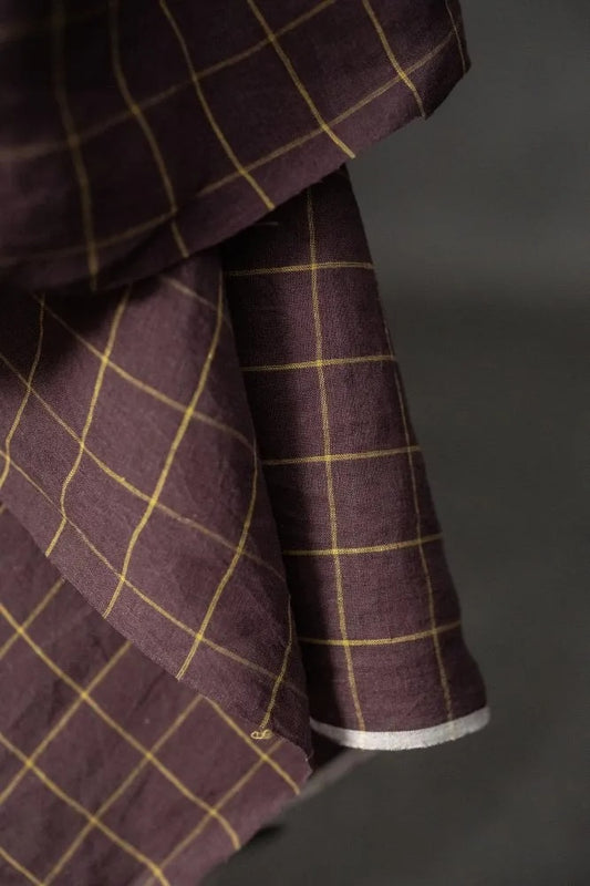 Lily Handwoven Linen Check