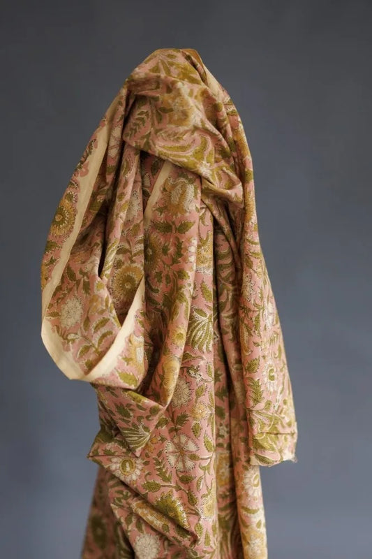 Maricel Pinks
Indian Block Print Cotton by Merchant & Mills