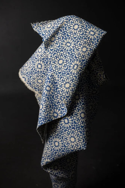 Papercut Blue Quilt Indian Cotton