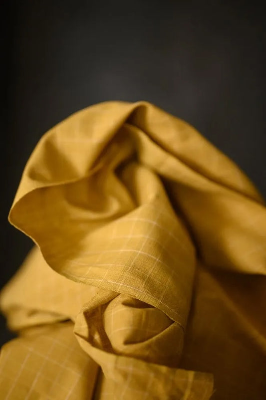 Sunset Dunes Handwoven Cotton Check