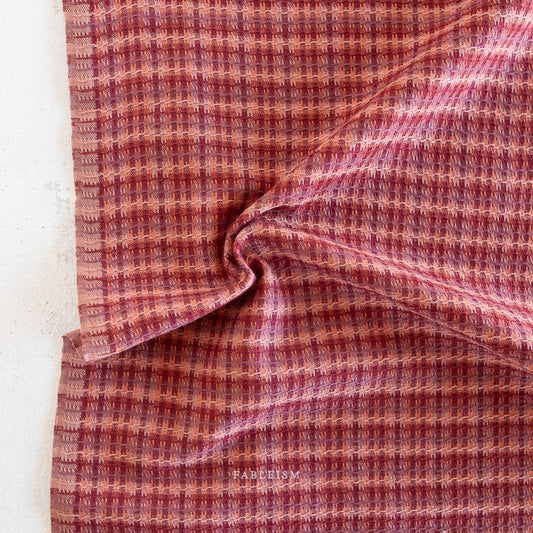 Golden Hour Tweed Weave in Rosebed