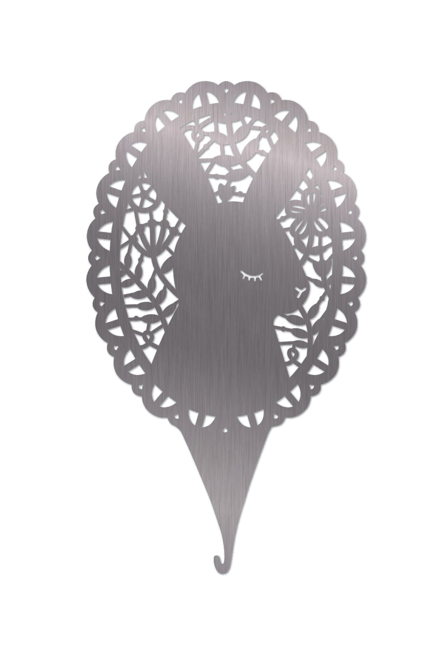Stainless Steel Micro Threader Bunny by Kiriki