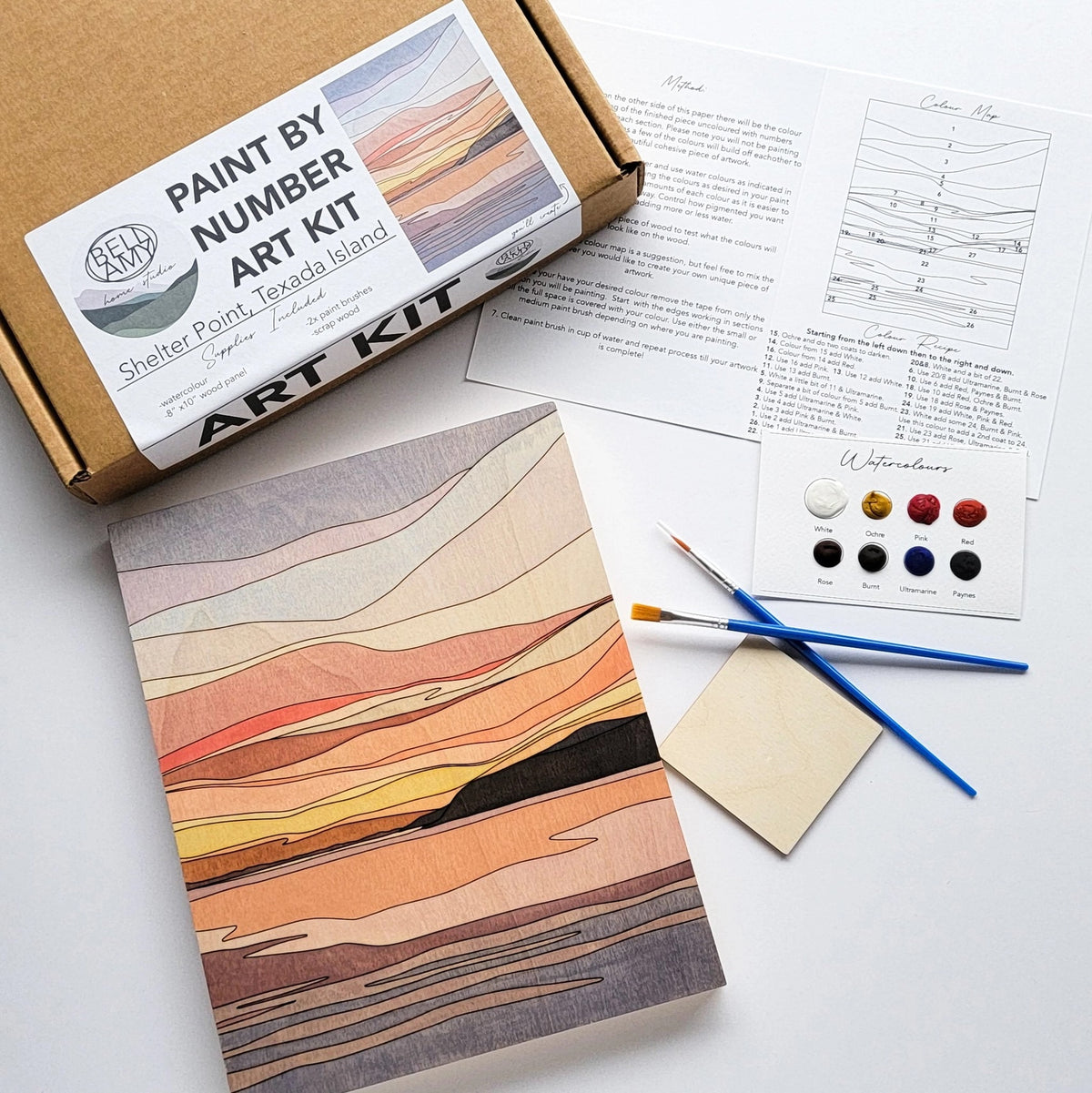 Paint By Number Art Kit by Bellamy Home Studio