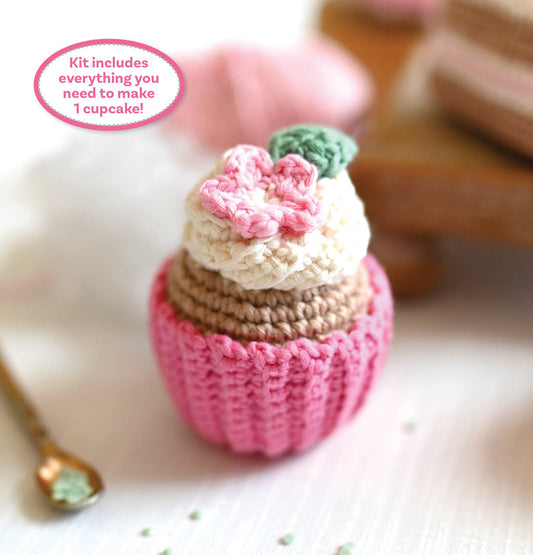 Crochet Café Amigurumi Kit - Cupcake