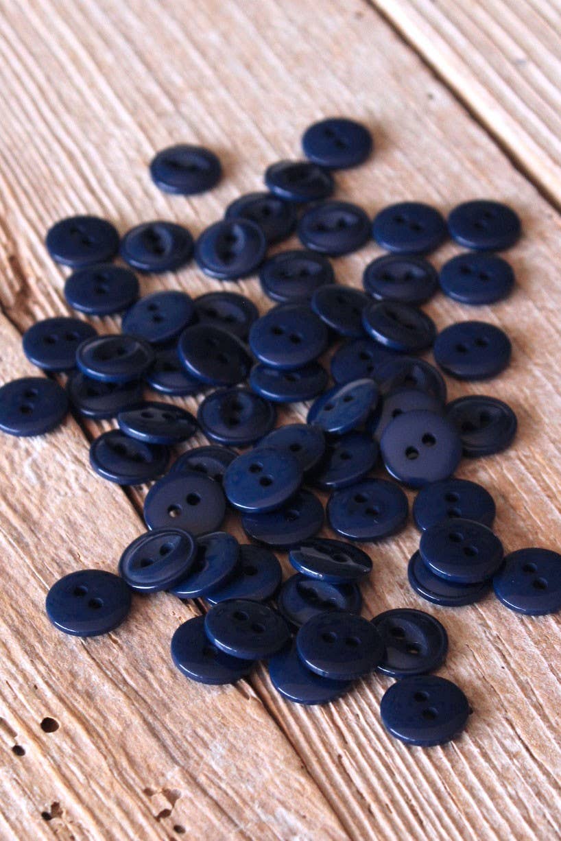 Atlantic Blue Essential Button by Eglantine et Zoé
