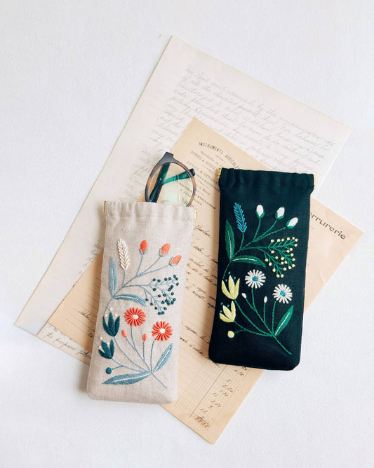 Wildflower Eyeglass Case Kit designed by Alice Makabe