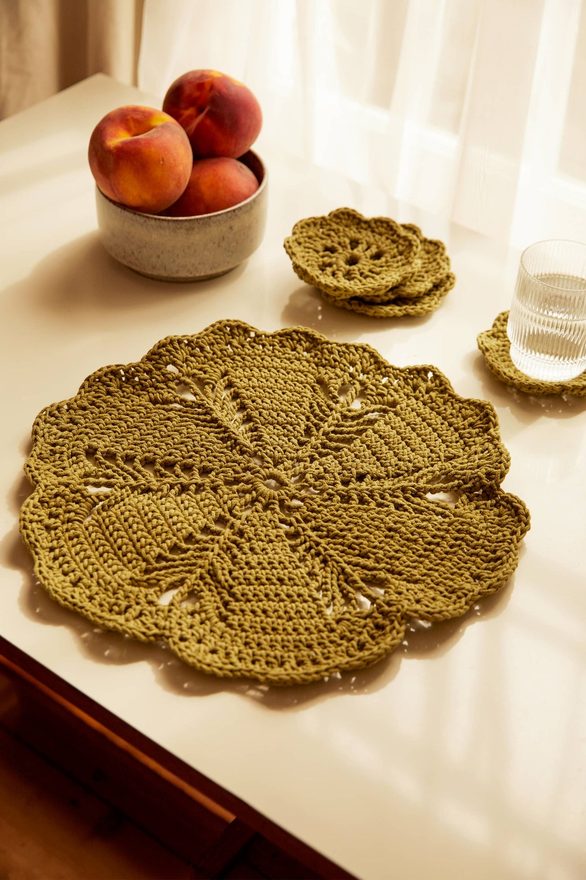 Inhale Mat & Coasters Crochet Kit by DMC