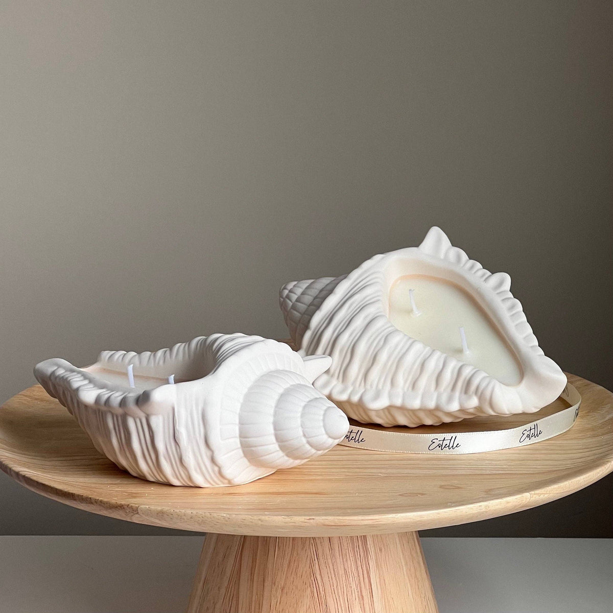 Conch Shell Container Soy Wax Candle by Estelle Studio