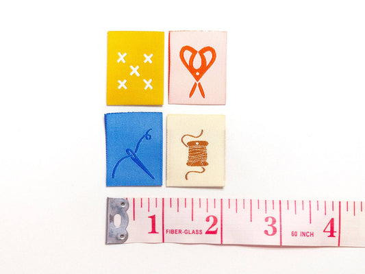 Stitching Symbols Sew-In Labels (4 Pack) by Junebug & Darlin