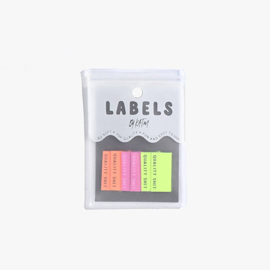 'Quality Shit' Woven Sewing Labels