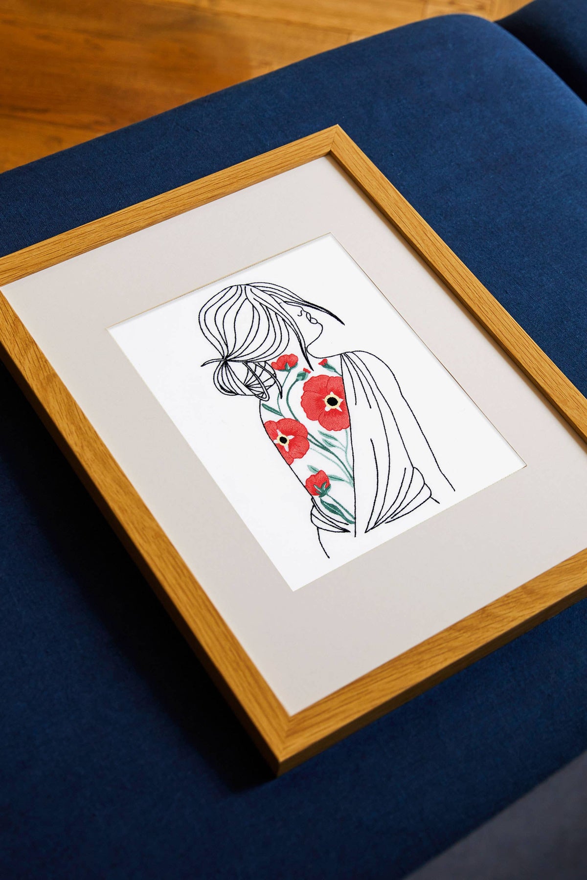 DMC Designer Embroidery Kit - Portrait Poppies
