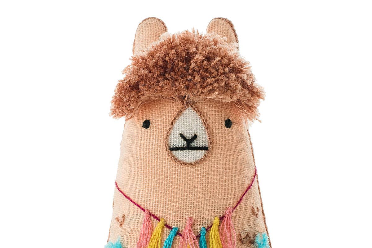 Llama Embroidery Kit
