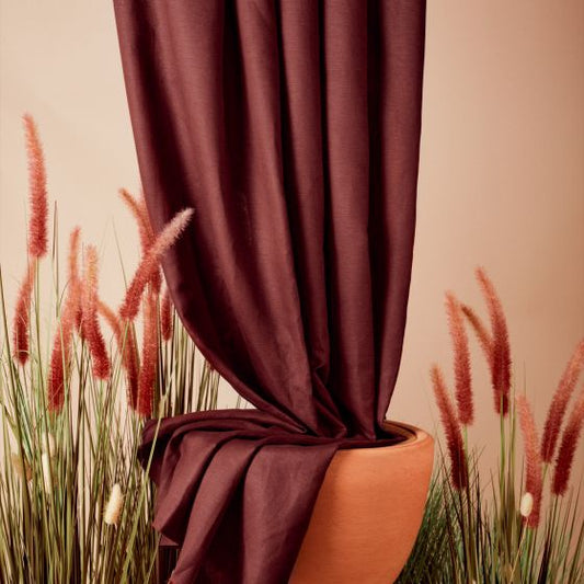 Linen Viscose Rust Fabric by Atelier Brunette