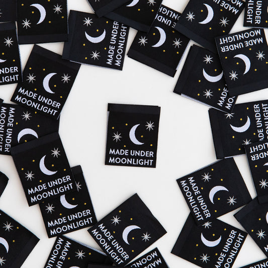 'Made Under Moonlight' Woven Labels