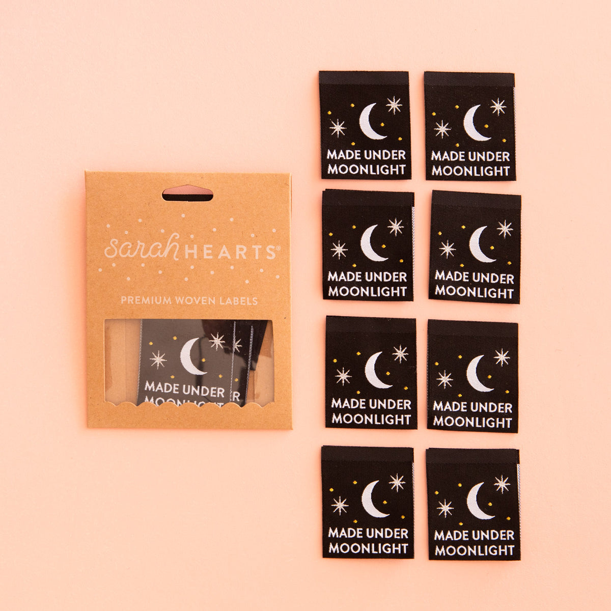 'Made Under Moonlight' Woven Labels