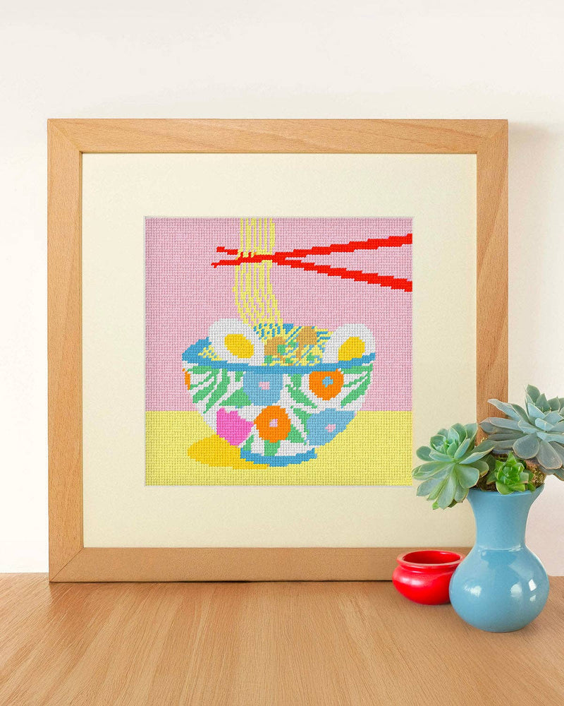 Ramen Night Needlepoint Kit by Melissa Donne