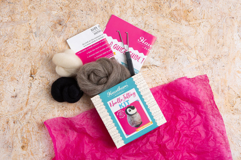 Baby Penguin Mini Felting Kit by Hawthron Handmade