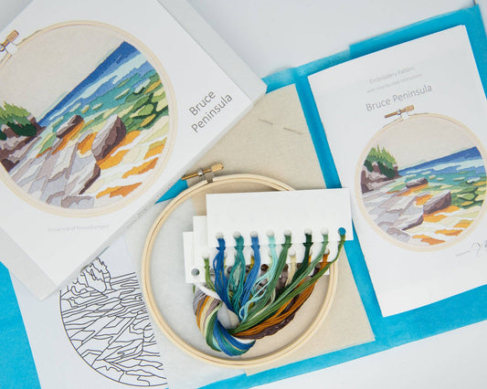 Bruce Peninsula DIY Embroidery Kit by Angiels Art