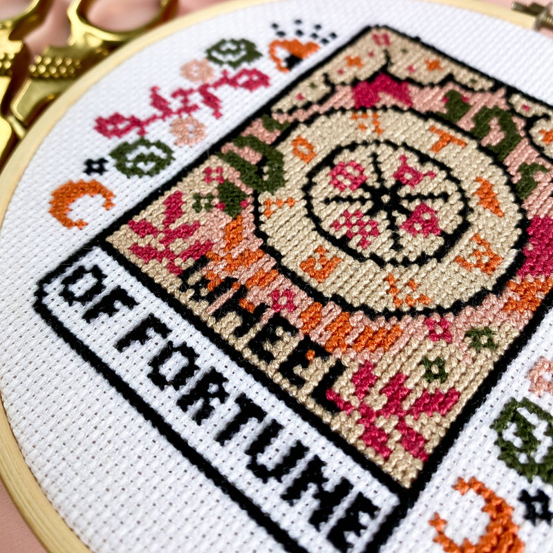The Wheel Of Fortune Tarot Card Cross Stitch Kit
