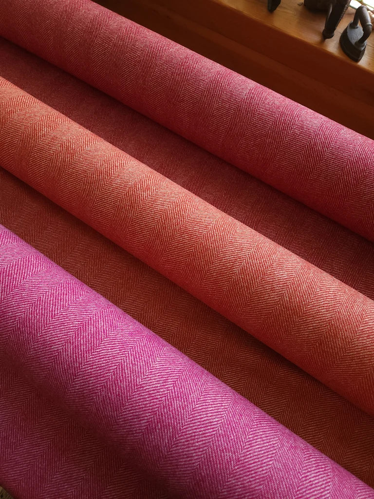 Yorkshire Herringbone Wool - Rust (limited stock)