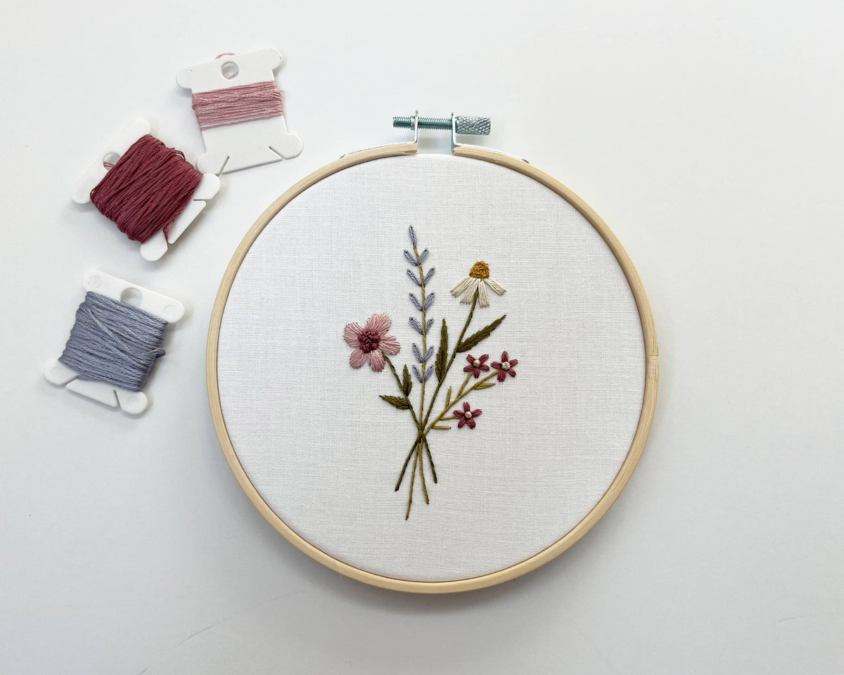 Bouquet Embroidery Kit by Urbann Nest