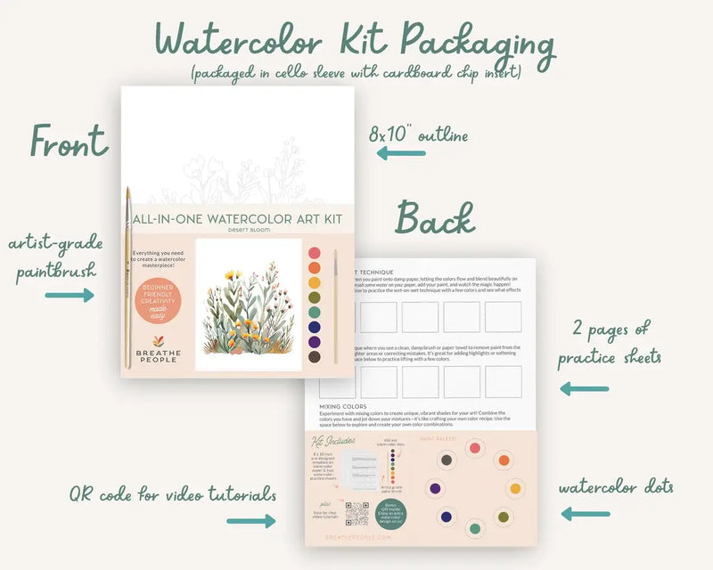 All-In-One Watercolour Kit - Desert Bloom