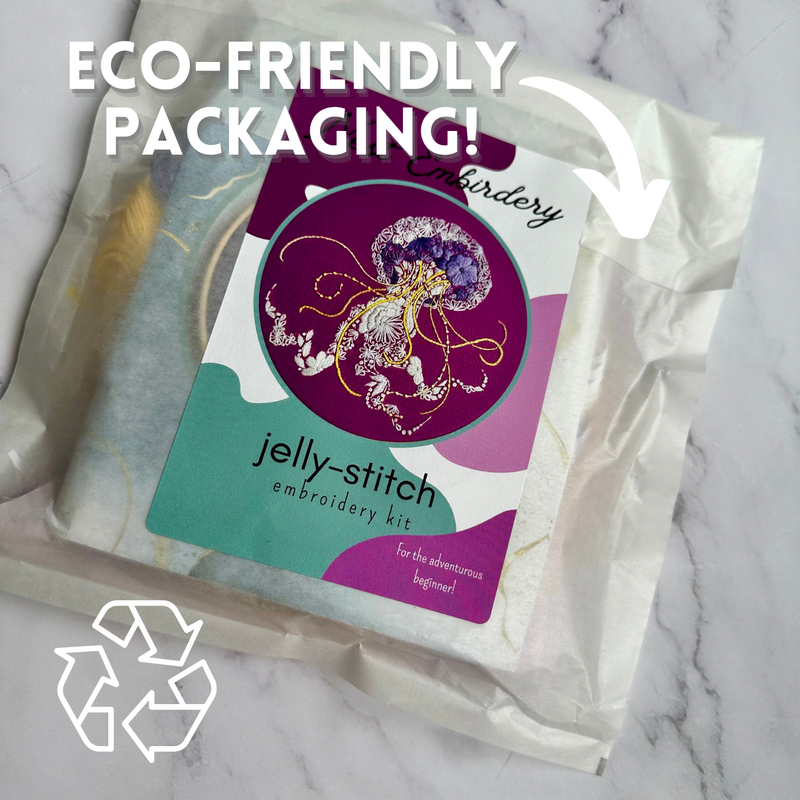 Jelly-Stitch Embroidery Kit by Nest Embirdery