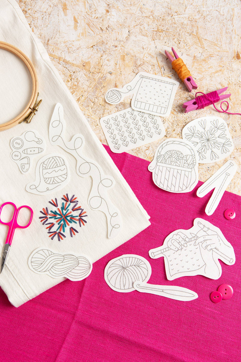 Yarn Stash Stick & Stitch Embroidery Pack | Knitting