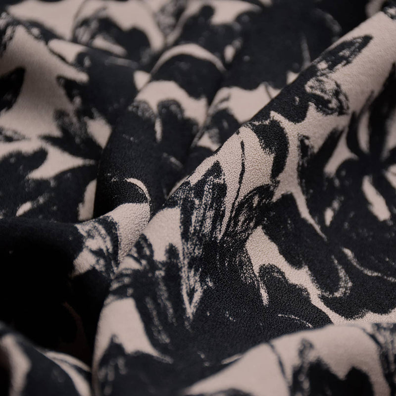 Viscose Crepe Fabric in Midnight Garden by Cousette
