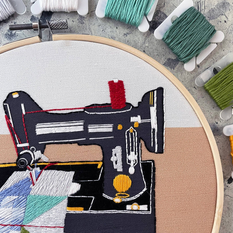 DIY Embroidery Kit - Sewing Machine (8")