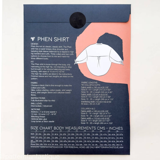 Phen Shirt - Paper Sewing Pattern