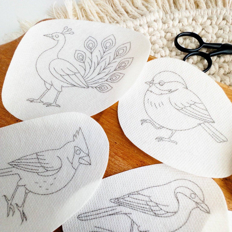 Bird Embroidery Stick and Stitch Patterns