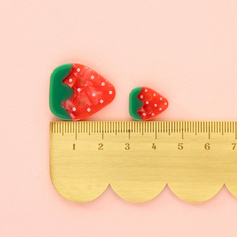Strawberry Large 1" Buttons