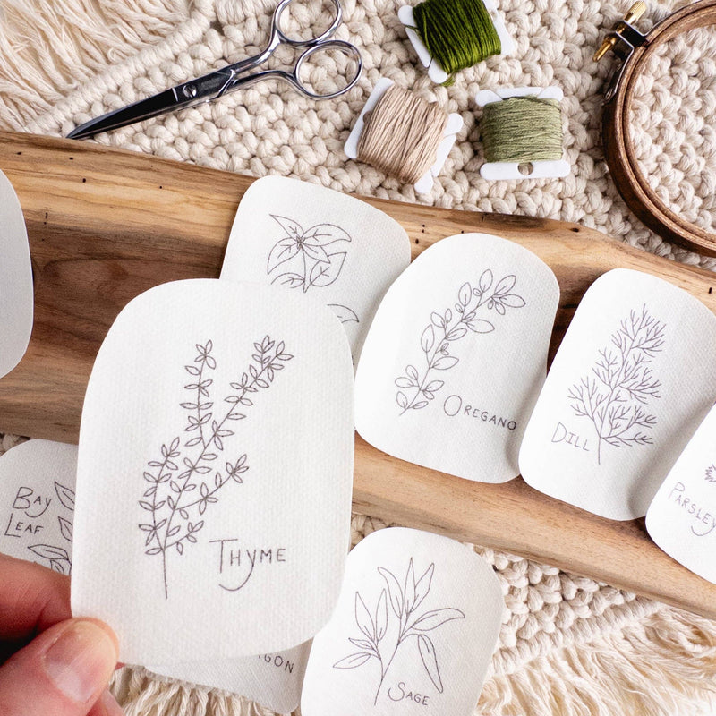 Herb Stick and Stitch Embroidery Patterns