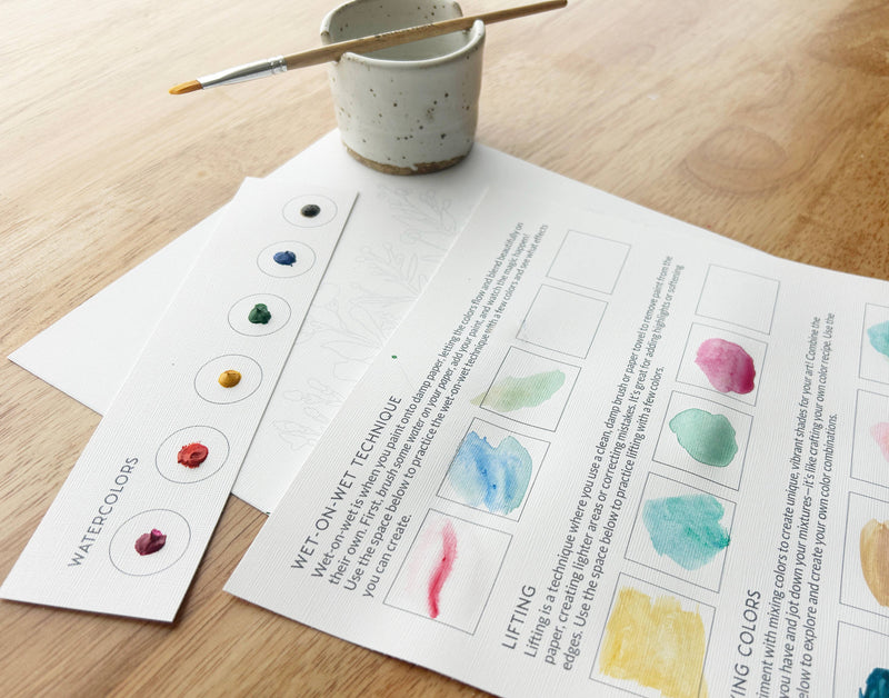 All-In-One Beginner Watercolour Kit - Butterflies