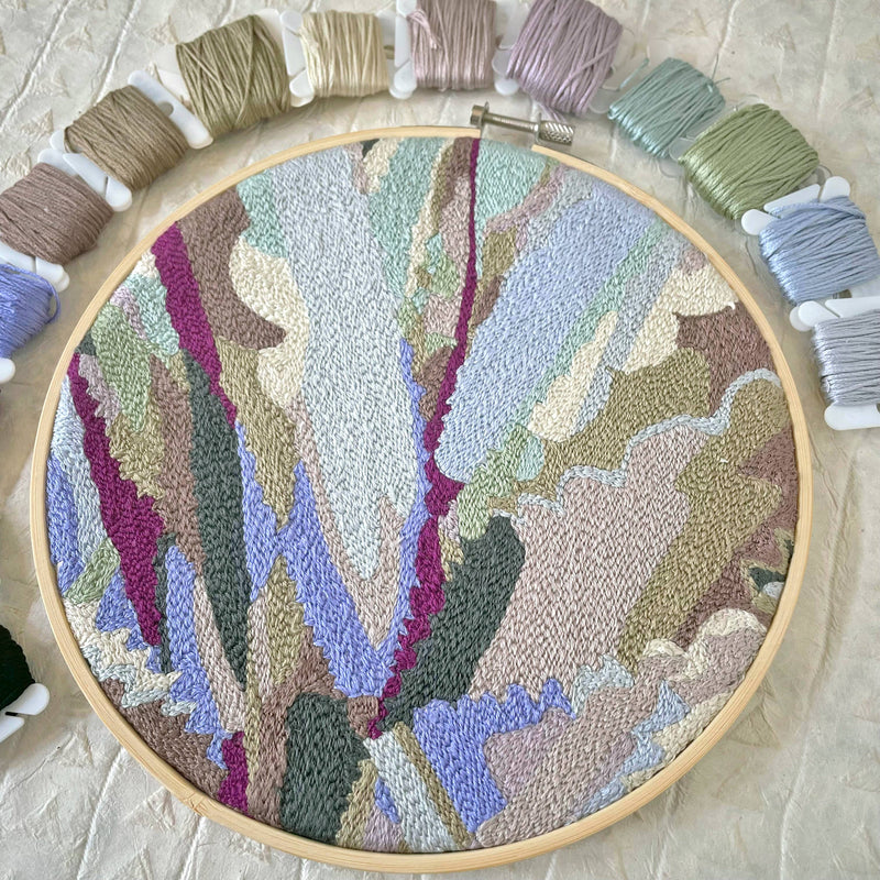 DIY Embroidery Kit - Agave (8")