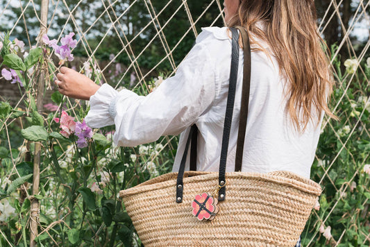 Keyring Flower Press in Pinks & Blues by Studio Ward