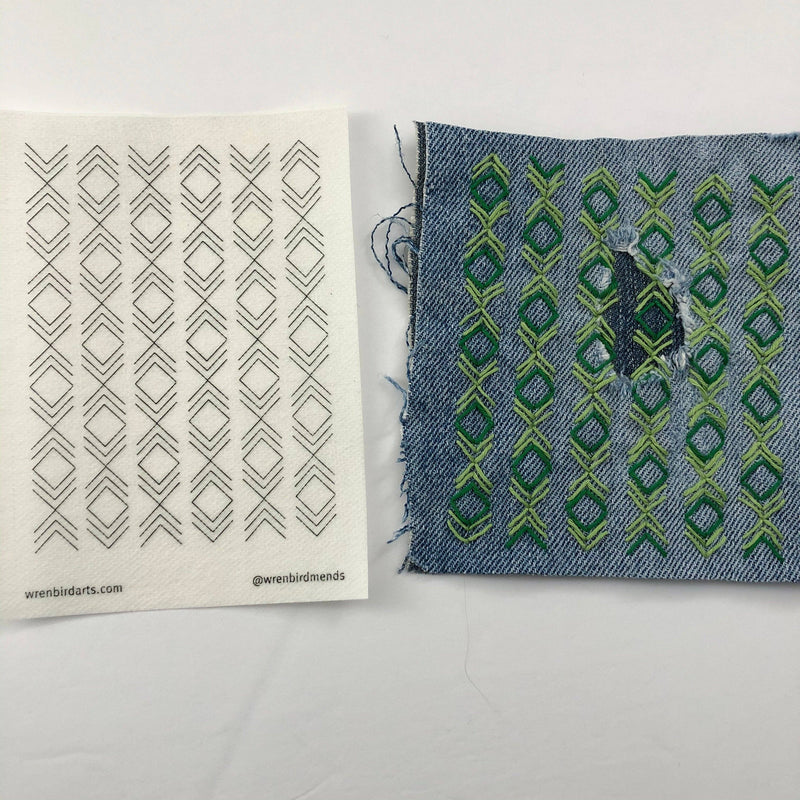 Washable Mending Transfers #5 Lavender Patterns