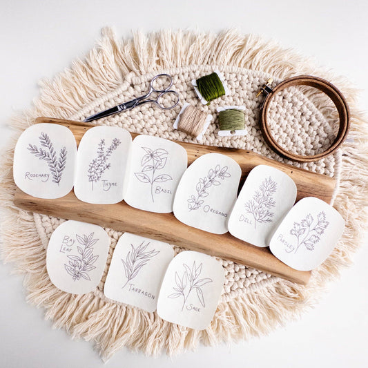 Herb Stick and Stitch Embroidery Patterns
