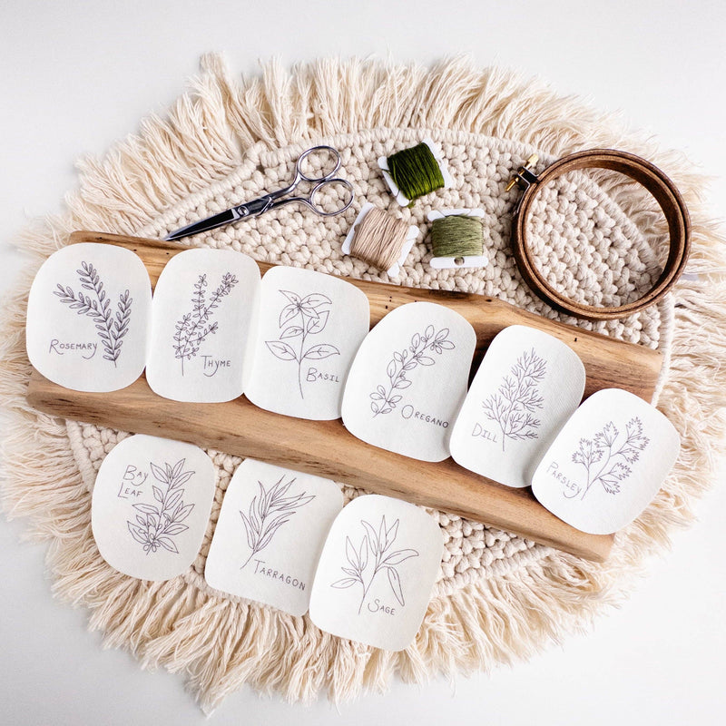 Herb Stick and Stitch Embroidery Patterns