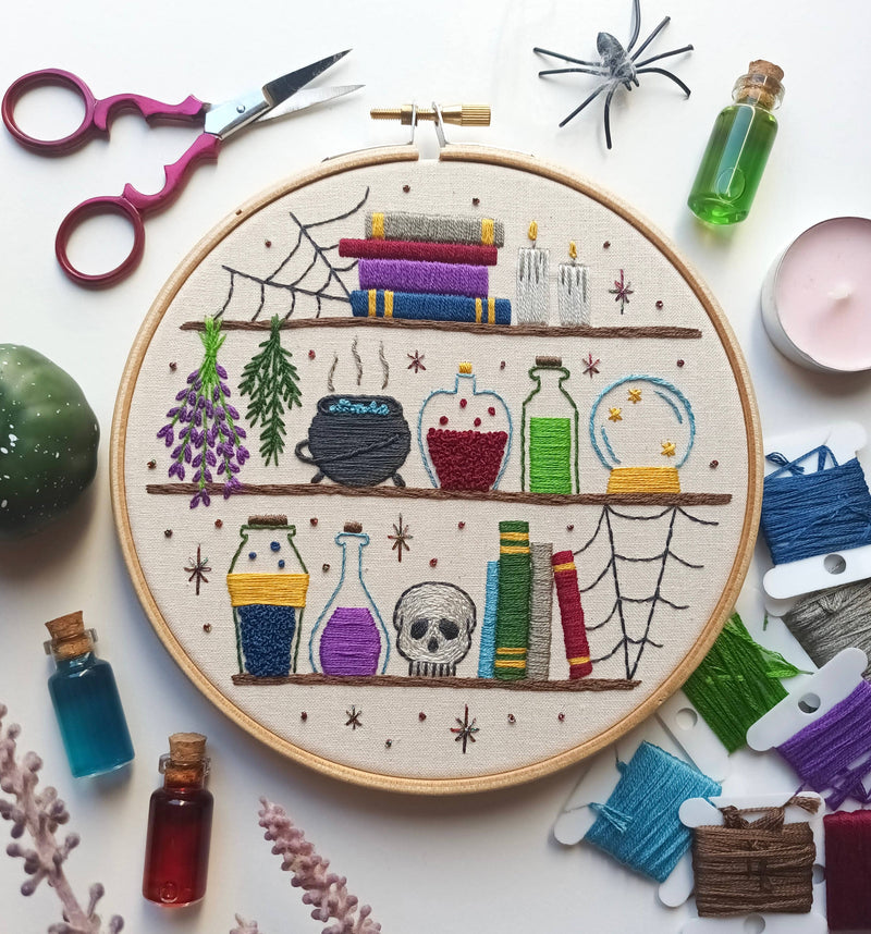 Embroidery fabric pattern - Notions and Potions