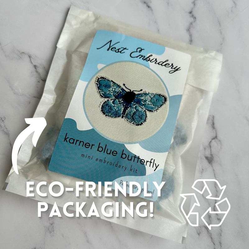 Karner Blue Butterfly Mini Kit by Nest Embirdery